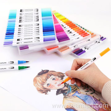 markers drawing coloring brush pens sets